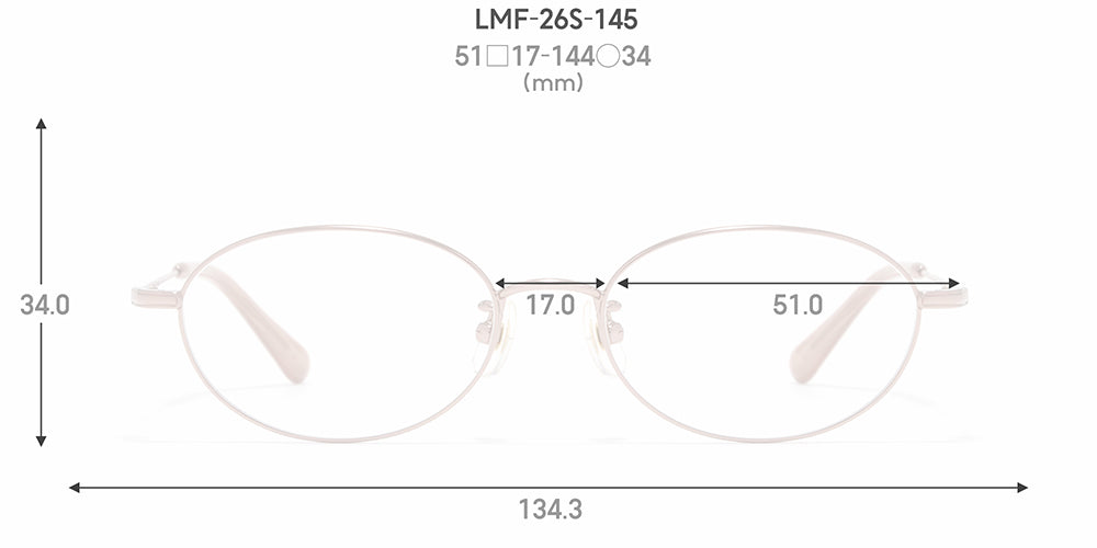 JINS STANDARD Rim Metal 145