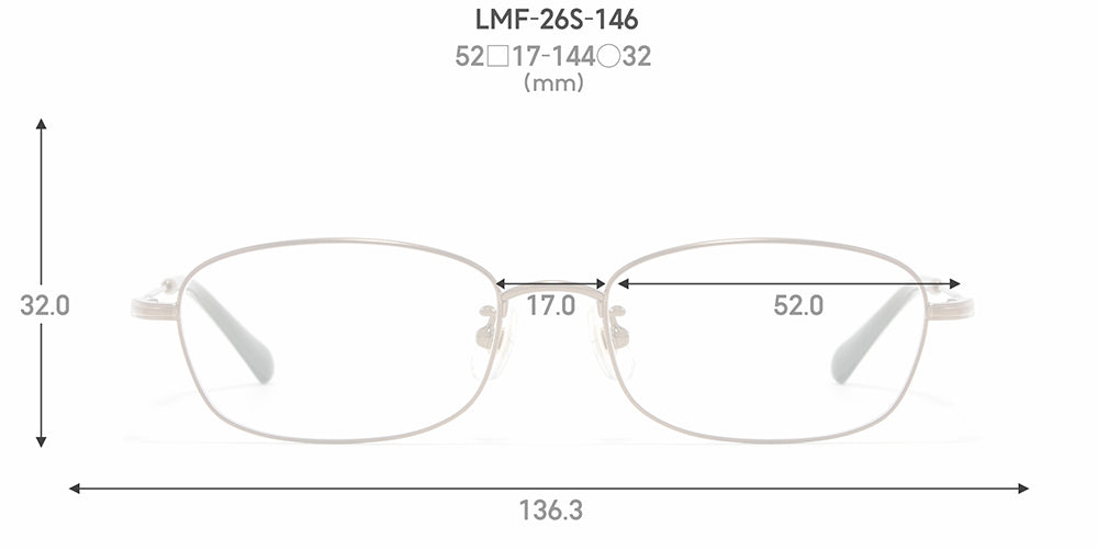 JINS STANDARD Rim Metal 146 84