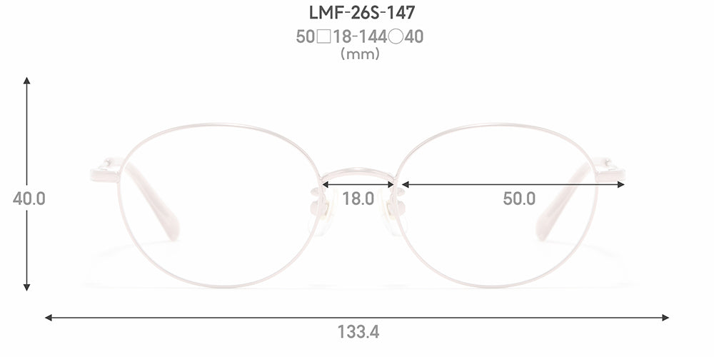 JINS STANDARD Rim Metal 147
